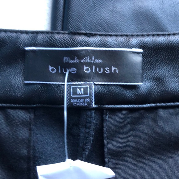 BLUE BLUSH Vegan Leather Pants | medium - Picture 5 of 10